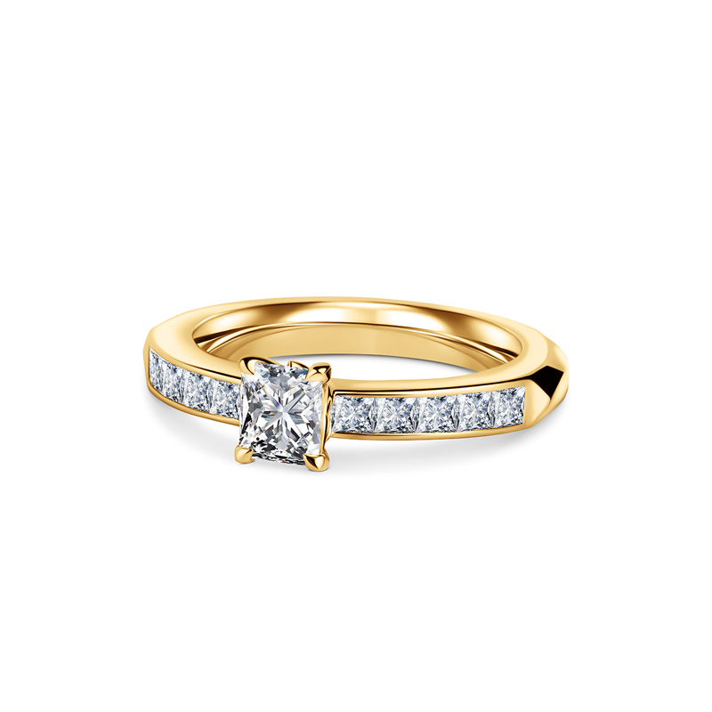 18ct Yellow Gold & 0.45ct White Diamond Ring
